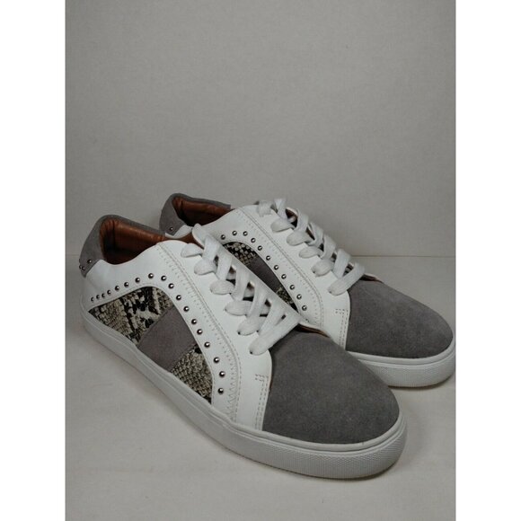 Steve Madden Shoes - Steve Madden Annita Women's Sz 8.5 Sneakers Grey & White Snake Skin Print
